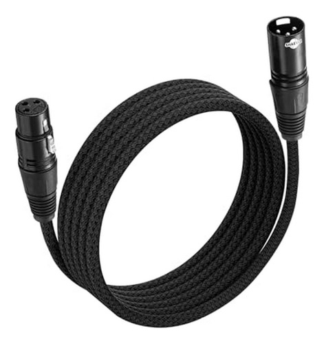   Cable Xlr Macho A Hembra De Nylon Para Estudio Y Directo, 