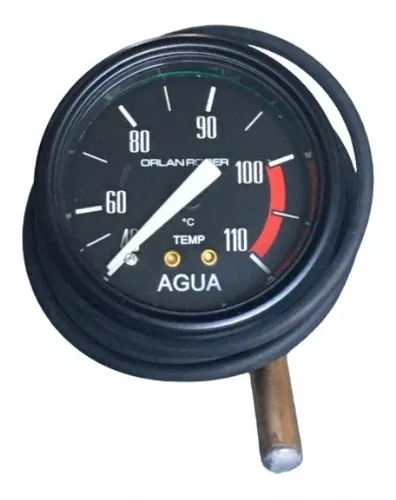Reloj Temperatura de Agua 110 C Plata Racing Orlan Rober