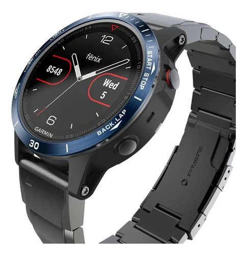 A Anillo De Estilo De Bisel De Acero Inoxidable Para Garmin Fe