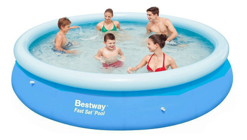  Pileta Inflable Bestway 366 X 76 Redonda 5377 L Oferta