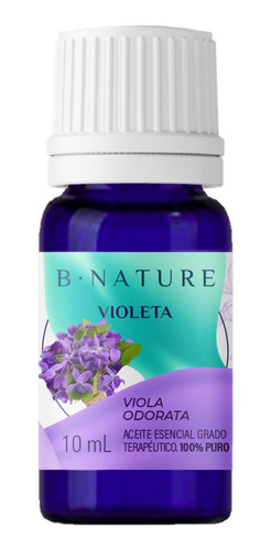 Aceite Esencial Violetas 10 Ml Bnature 100% Puro Y Natural