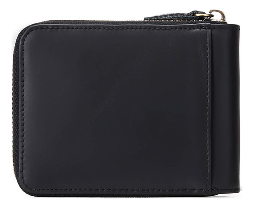 Carteras For Hombre De Cuero Genuino Con Bolsillo Frontal,