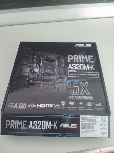 Placa-mãe Asus Prime A320m-k, Amd Am4, Matx , Ddr4