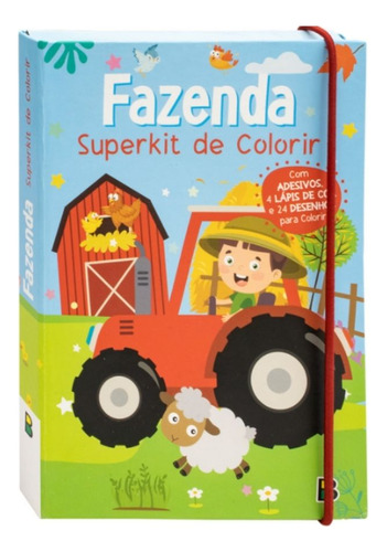 Meu Superkit Colorir C/ Lápis De Cor - Fazenda - Todolivro