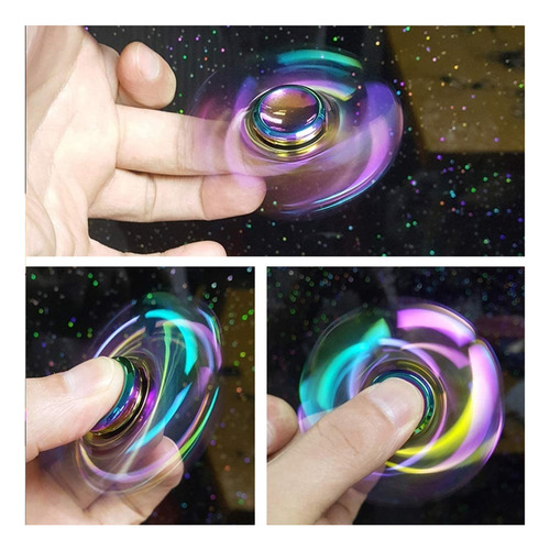 5pcs Rainwbow Snitch Fidget Dedos Mão Spinners Metal
