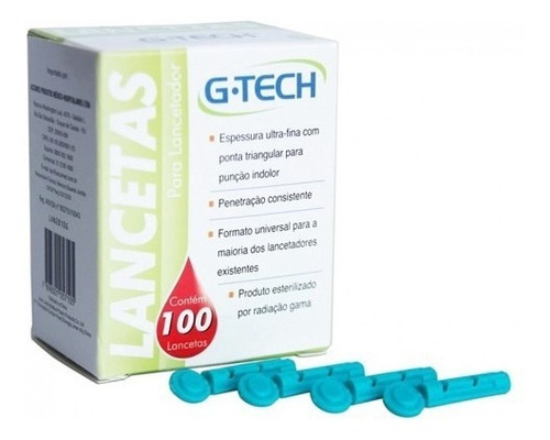 Lancetas Para Lancetador 28g C/ 100 Unid 