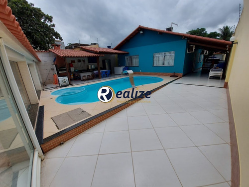 Casa 4 Quartos Mobiliado Com Área De Lazer Completa Na Praia Em Guarapari-es - Ca00167 - 69307506