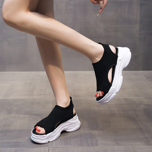 Sandalias Cómodas Suela Gruesa Deportivas Verano For Mujer