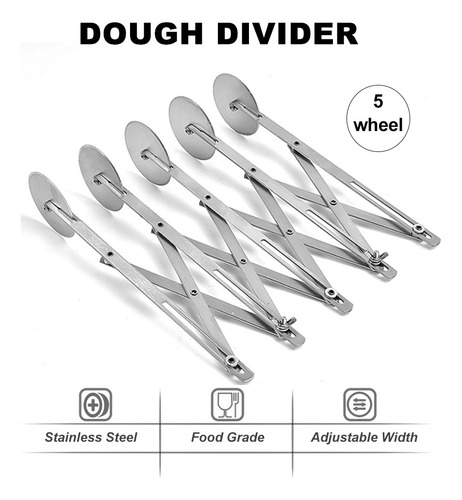Cuchillo Divisor De Cocina Para Pasta, 5 Unidades, Para Masa