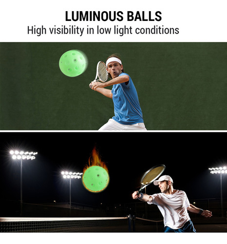 Paquete De 5 Bolas Linous Pickleballs, Para Interiores, 74 M