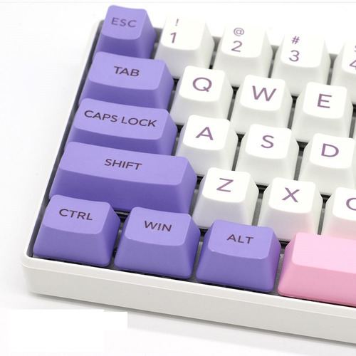 108 Teclas Pc Teclado Mecánico Teclas Pbt Teclas Rosa Y