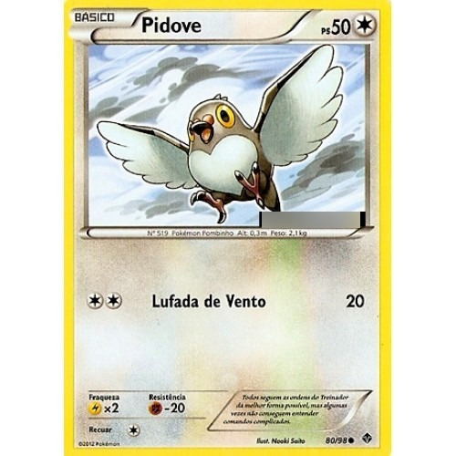 Pidove - Pokémon Normal Comum - 80/98 - Pokemon Card Game