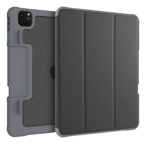 Funda A Prueba De Golpes Para iPad 12.9¨ 2020 / 2021 Color Negro