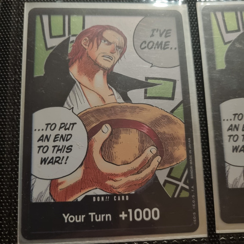 Don Card Shanks Carta One Piece Tcg Original+10 Cartas