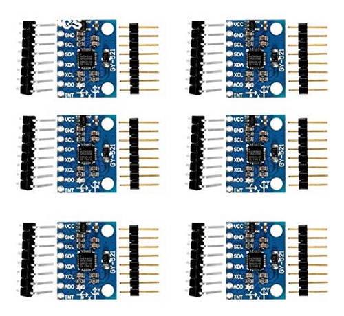 Módulo Gy-521mpu-6050, Acelerómetro De 3 Ejes, 6 Giroscopios