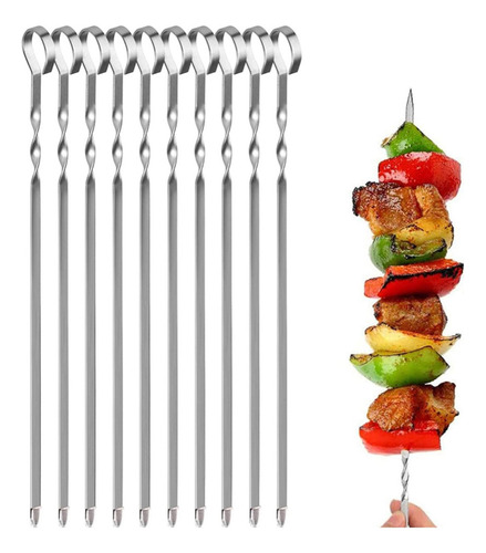 Pinchos Para Barbacoa Kabob Pulgadas, 10 Unidades, Plano 16