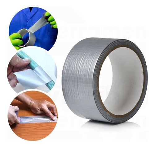 Fita Adesiva Silver Tape Prata 45mm X 10metros