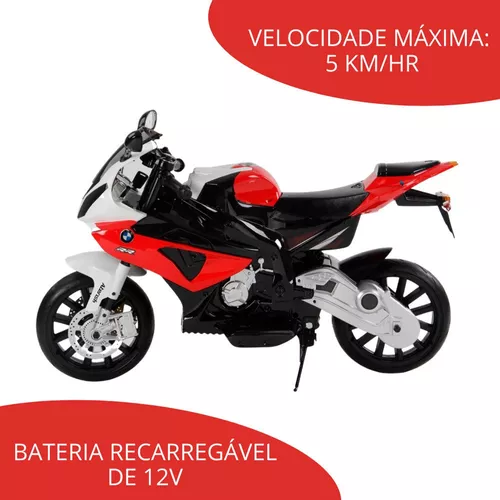 Mini Moto Elétrica Infantil Motorizado Brinquedo Criança Red