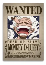 Comprar Cuadros Wanted One Piece Individuales 40x28 Cm Gs Cuadros