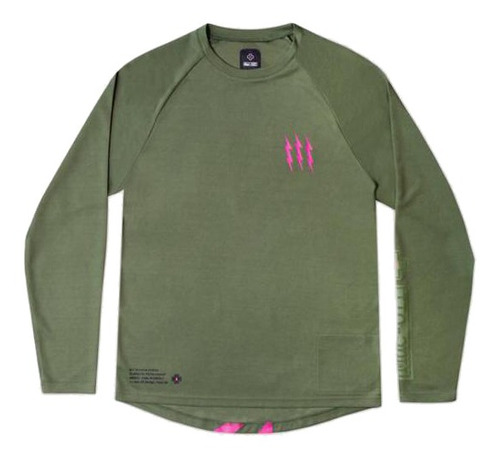 Jersey Muc-off Long Sleeve Riders - Green