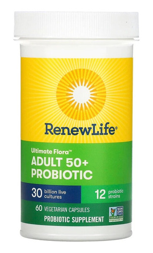 Renewlife Ultimate flora Probiótico Adultos+50 30 Bill 60cps