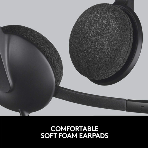 Auriculares Usb H340 De Logitech, Estéreo, Para Windows/mac,