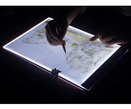 Imagem 5 de 7 de Traçando Mesa De Luz A4 Desenho Quadro De Cópia Ajustável