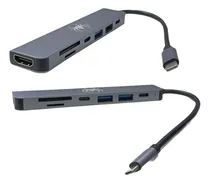 Comprar Hub Mini Spidertec 7 Puertos Tipo C - Hdmi 4k + Usb A (n)