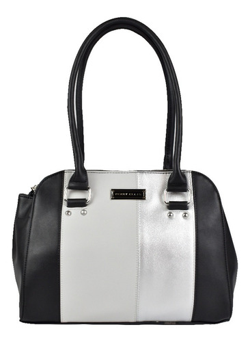 Bolsa Shoulder Marca Perry Ellis De Dama En Color Negro