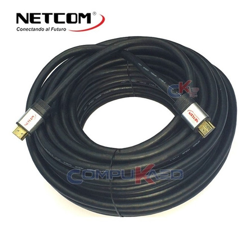 Cable Hdmi 2.0 De 18 Metros Netcom Ultra Hd 4k Audio Y Video