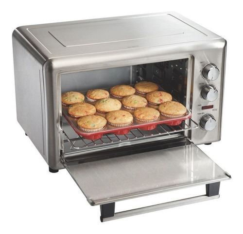 Imagen 3 de 3 de Horno de mesa eléctrico Hamilton Beach 31103 stainless steel 127V