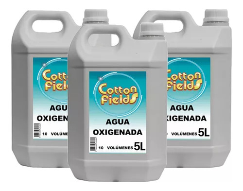 Agua Oxigenada 10 Volumenes Caja 3u X 5l - Maxima Calidad 