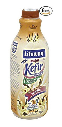 Lifeway Baja En Grasa Kéfir, De Vainilla, De 32 Onzas (paque