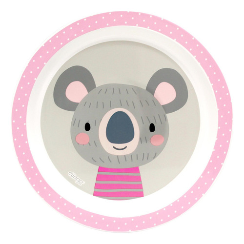 Kit de comida Clingo Koala rosa y gris Mod 1