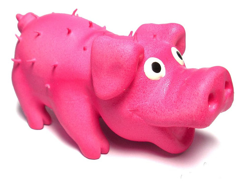 Want Chew Látex Perro Squeaky Chew Toy Mini Pig Rosa 3.9  Pa