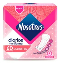 Comprar Protectores Diarios Nosotras Multiestilo X 60 Un