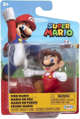 Super Mario Nintendo, Mario De Fuego De  2.5¨, Articulada