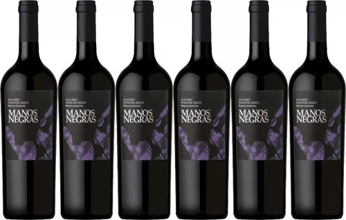 Vino Manos Negras Malbec Stone Soil Caja X 6