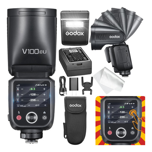 Godox V100 C Godox Flash Para Canon - 100ws Ttl Flash Para