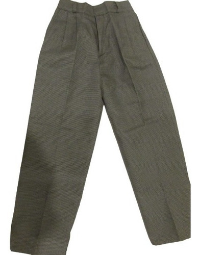 Lote Pantalón Escolar C/resorte Tela Estilo Queretaro (cuadro Pequeño Gris, Azul Y Negro)