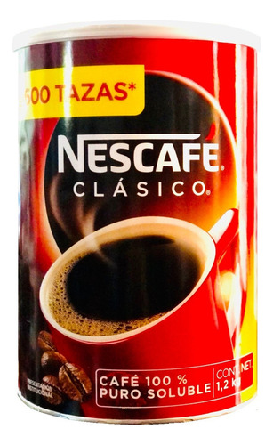 Cafe Soluble Nescafe Clasico 1.2 Kg Rinde 600 Tazas