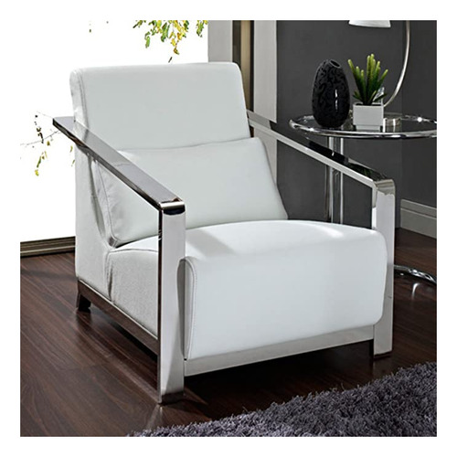 Whiteline Modern Erika - Sillón De Piel Con Estructura De .