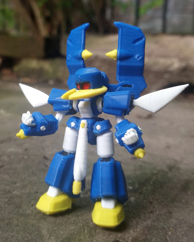 Medabots Titan Beetle Desarmable Impresion 3d Pixelados_