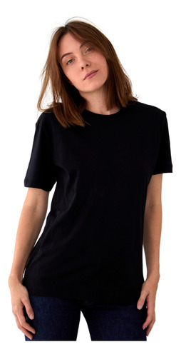 Playera Oversized Hombre Negra 100% Algodón Theblackninety