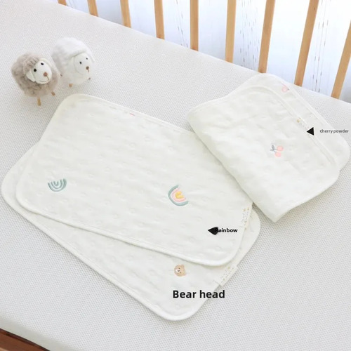 Almohada Para Bebé, Algodón Puro, 30 X 50 Cm, Rectangular