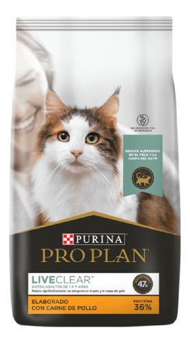 Alimento Seco Para Gato Pro Plan Live Clear Chicken And Rice