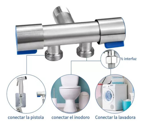 Juego Completo Llave Bidet Ducha Arabe Para Wc Envios