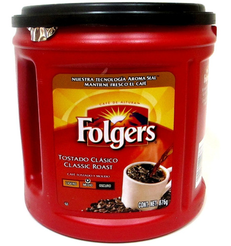 Café Tostado Y Molido Folgers Clásico 816 G