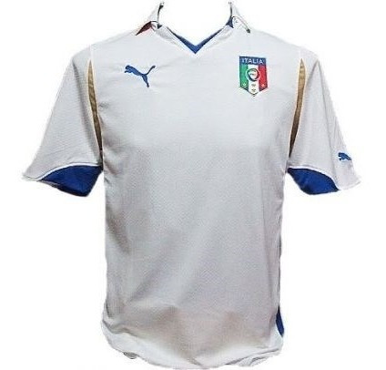 Puma Camiseta Italia Blanca Suplente  2012.