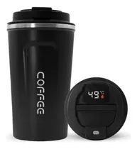 Comprar Vaso Térmico Acero Inox Negro Con Sensor Temperatura 500 Ml Negro Con Sensor